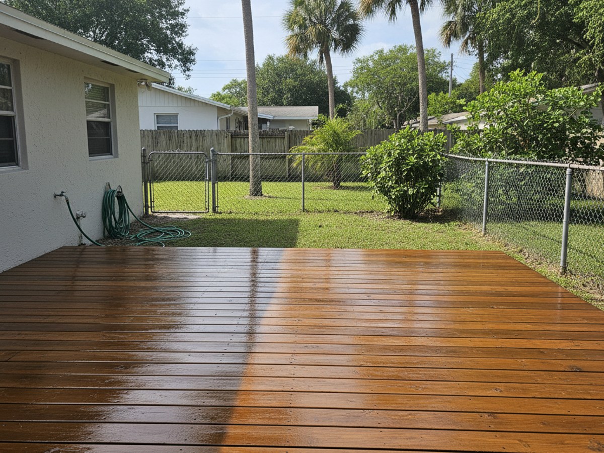 Composite Decking completed by All Things Deck Solutions in Venice, FL