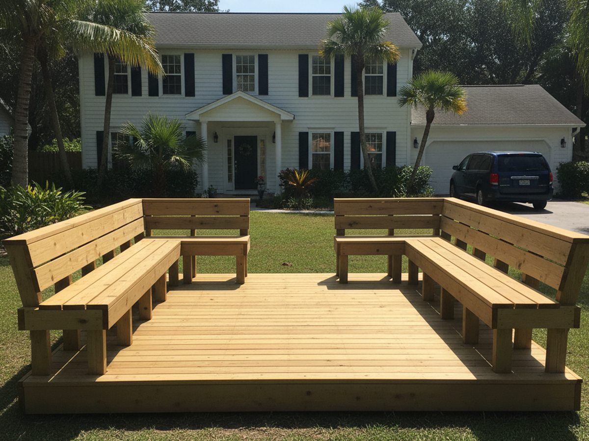 Pool Deck Construction completed by All Things Deck Solutions in Englewood, FL