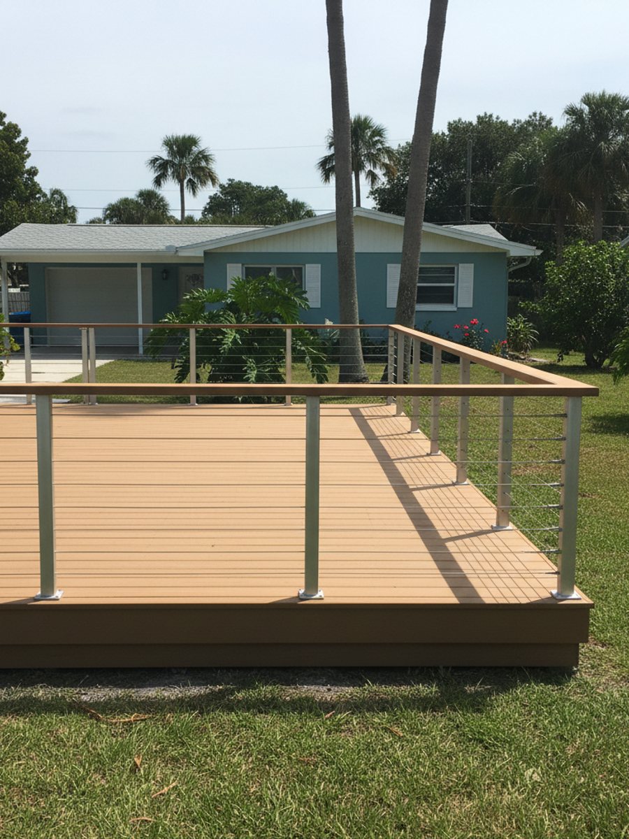 Deck Installation completed by All Things Deck Solutions in Nokomis, FL