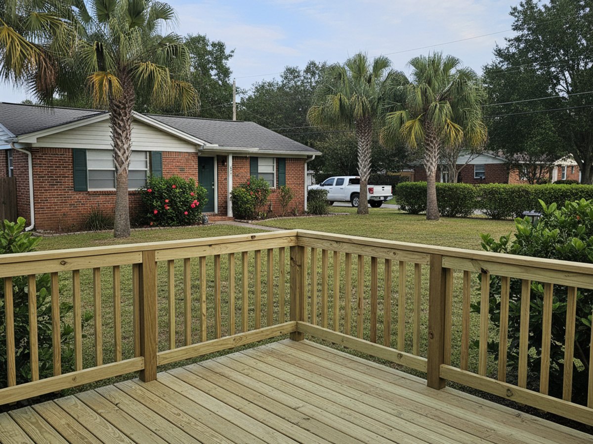 Custom Deck Design completed by All Things Deck Solutions in Bradenton, FL